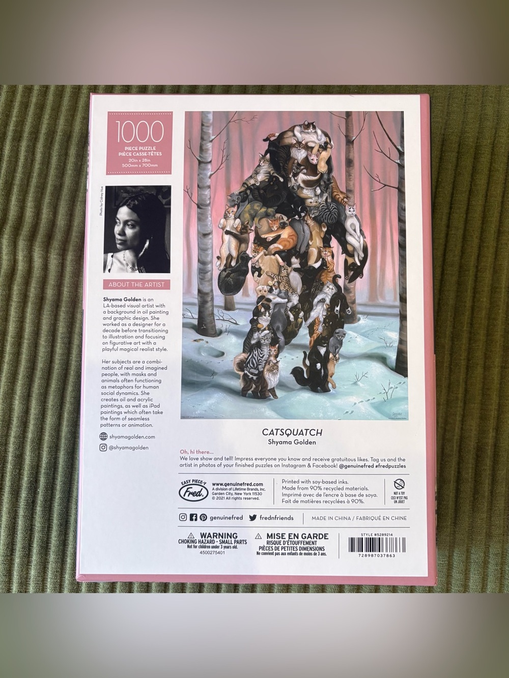 Fred Catsquatch 1000 Pc Jigsaw Puzzle - Picture 3 of 5